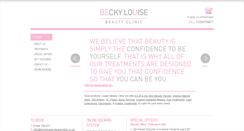 Desktop Screenshot of beckylouise-beautyclinic.co.uk